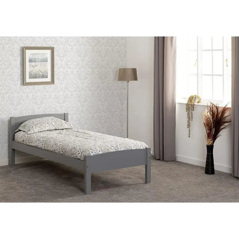 Amber Wooden Bed Frame - White & Grey Available - 3ft