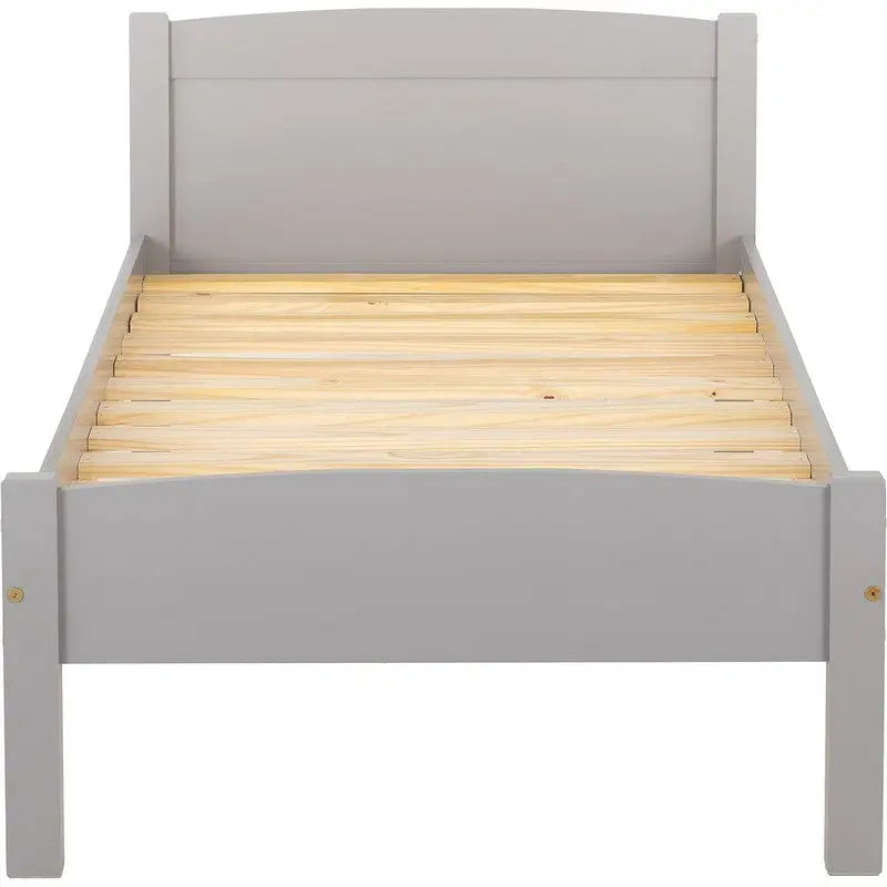 Amber Wooden Bed Frame - White & Grey Available - 3ft