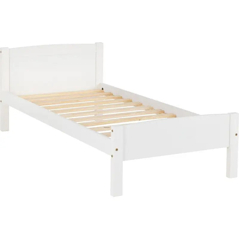 Amber Wooden Bed Frame - White & Grey Available - 3ft