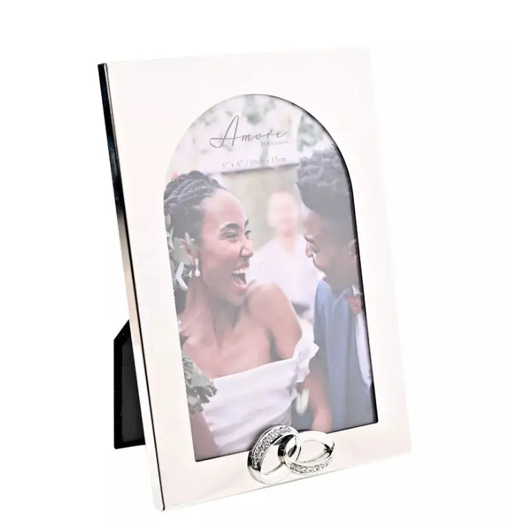 Amore Arch Photo Frame With Rings - Various Sizes - 4’’ x