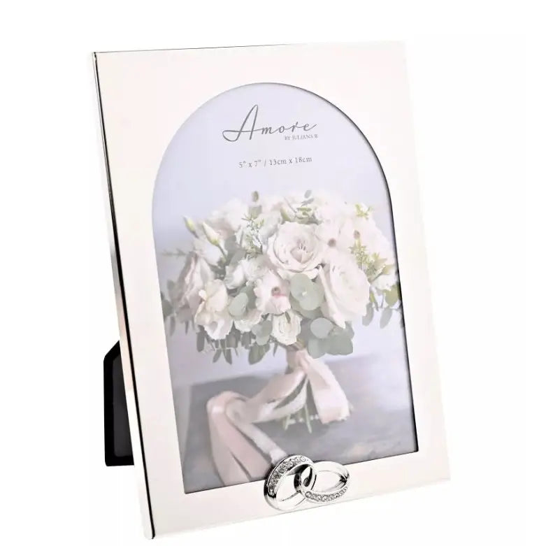 Amore Arch Photo Frame With Rings - Various Sizes - 5’’ x