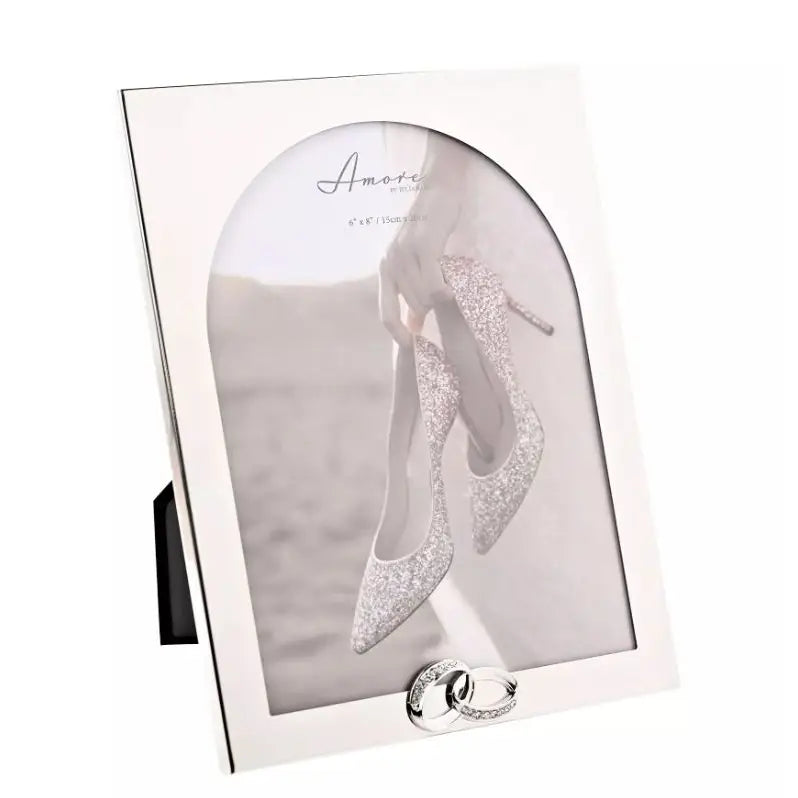 Amore Arch Photo Frame With Rings - Various Sizes - 6’’ x