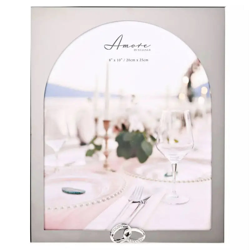Amore Arch Photo Frame With Rings - Various Sizes