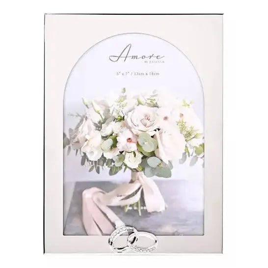 Amore Arch Photo Frame With Rings - Various Sizes