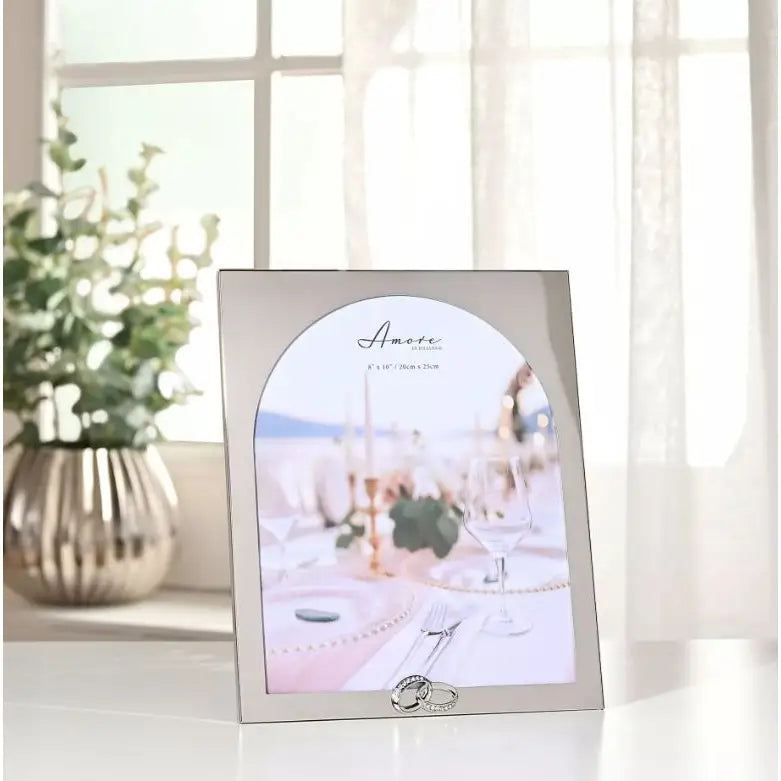 Amore Arch Photo Frame With Rings - Various Sizes