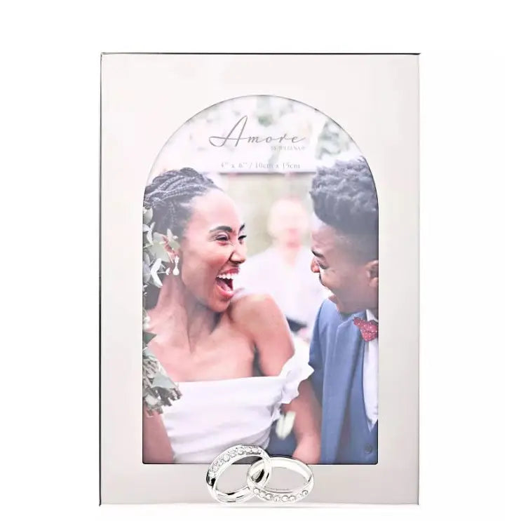 Amore Arch Photo Frame With Rings - Various Sizes