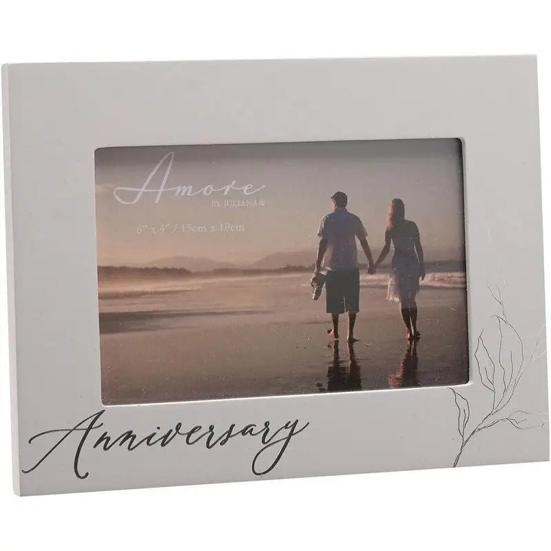 Amore Grey Anniversary Photo Frame 4 x 6 - Photo Frame