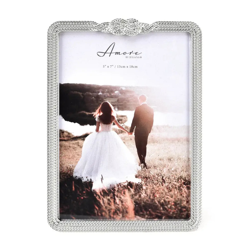 Amore Silver-Plated Infinity 3D Knot Frame - 5’’ X 7’’
