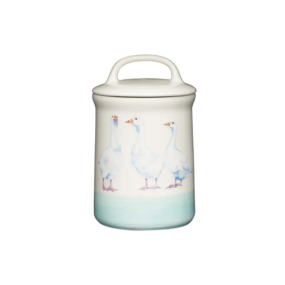 Apple Farm Sugar Canister In Stoneware - Kitchenware