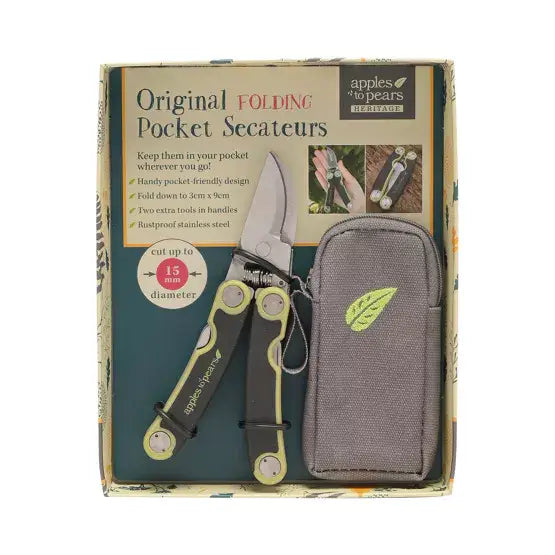 Apples To Pears Original Folding Pocket Secateurs - Various