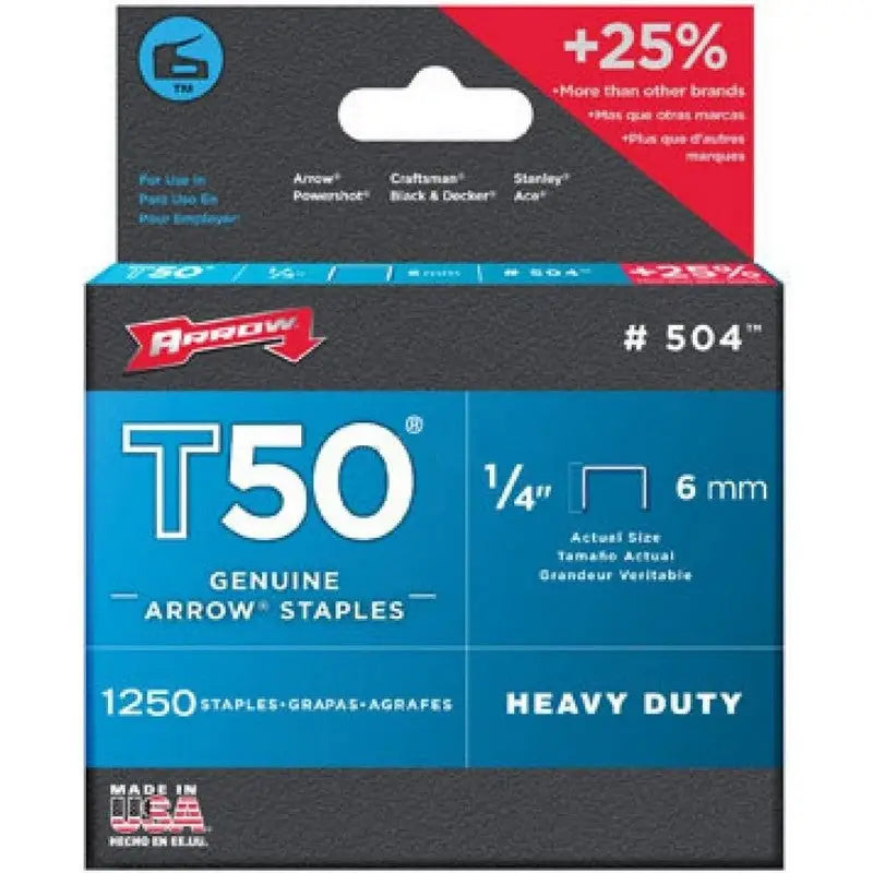 Arrow T50 Staple Gun and Replacement Staples (6mm to 12mm)