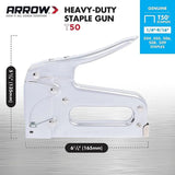 Arrow T50 Staple Gun and Replacement Staples (6mm to 12mm)
