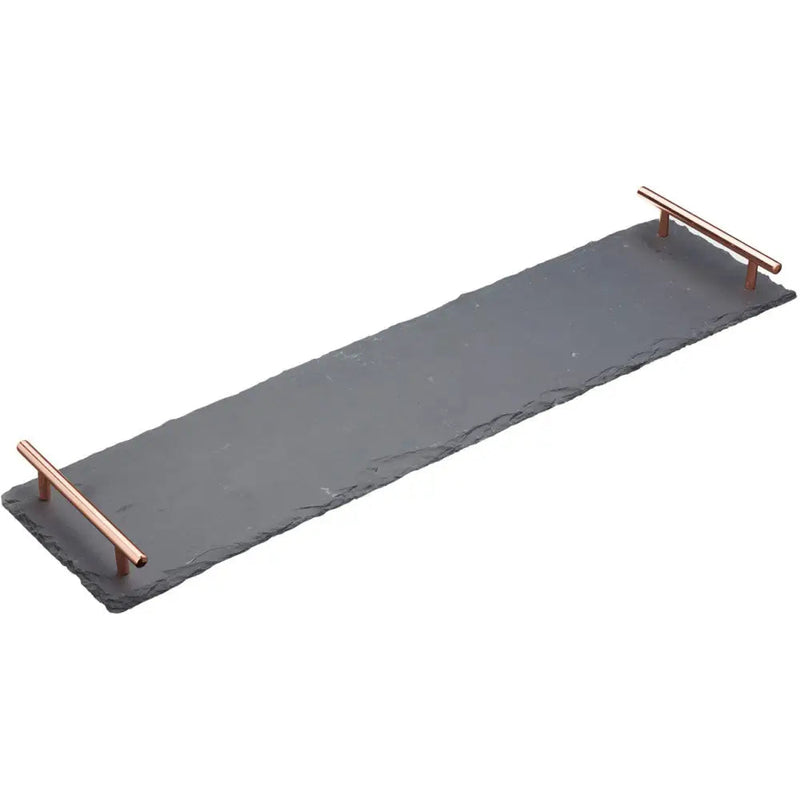 Artesa Serving Platter Slate 60x15cm - Silver OR Copper