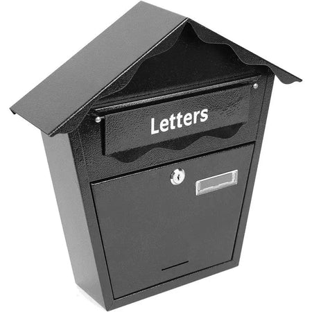 Ashley Vintage Steel Plated Lockable Wall Mounted Post Box -