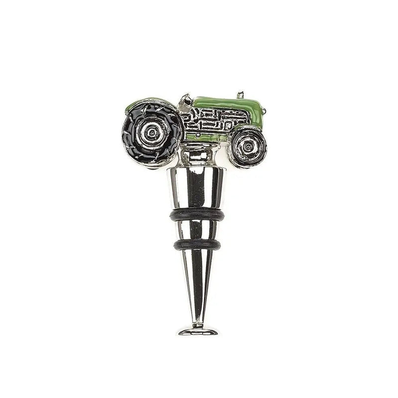 At Home In The Country - Green Tractor Wine Bottle Stopper -