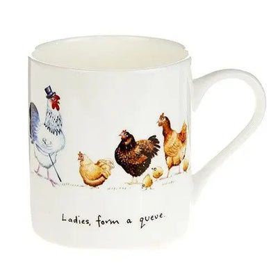 At Home In The Country - Ladies Form A Queue Fine Bone China