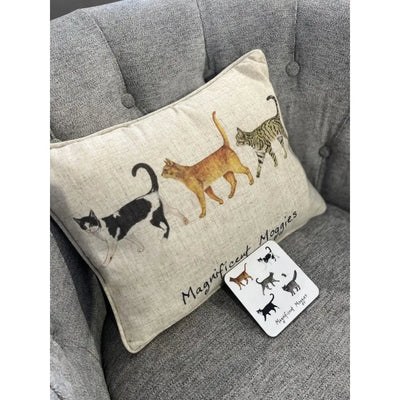 At Home In The Country - Magnificent Moggies Linen Mix