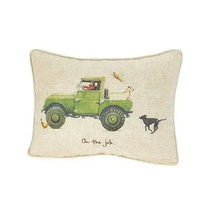 At Home In The Country - On The Job Linen Mix Cushion -