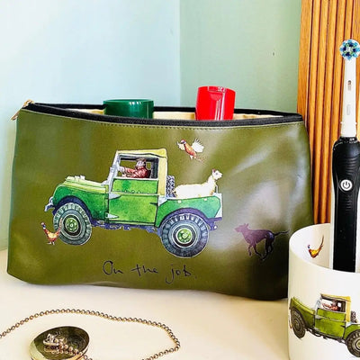 At Home In The Country - On The Job Travel Wash Bag -