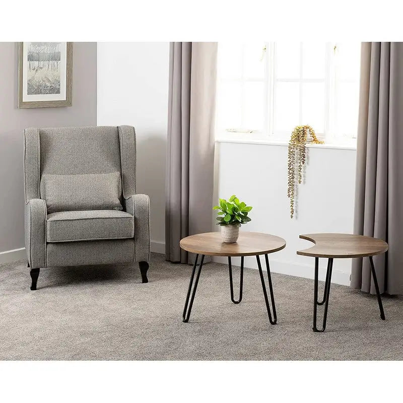 Athens Duo Coffee Table Set - Medium Oak Effect - Furniture