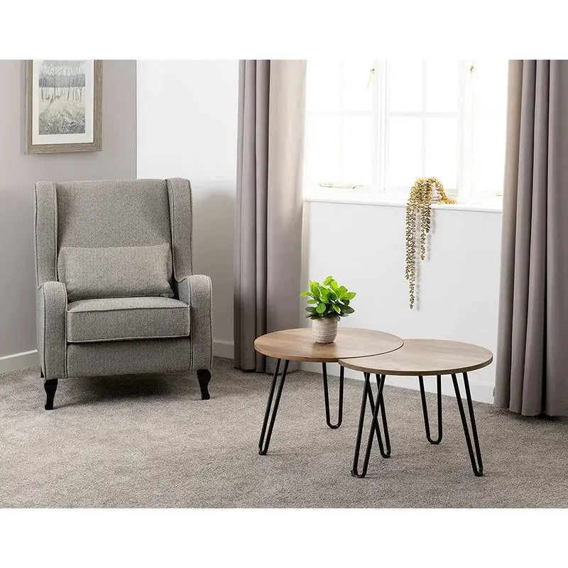 Athens Duo Coffee Table Set - Medium Oak Effect - Furniture