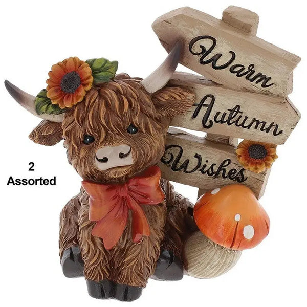 Autumn Coos WIth Signpost Medium - Seasonal >> Autumn >>