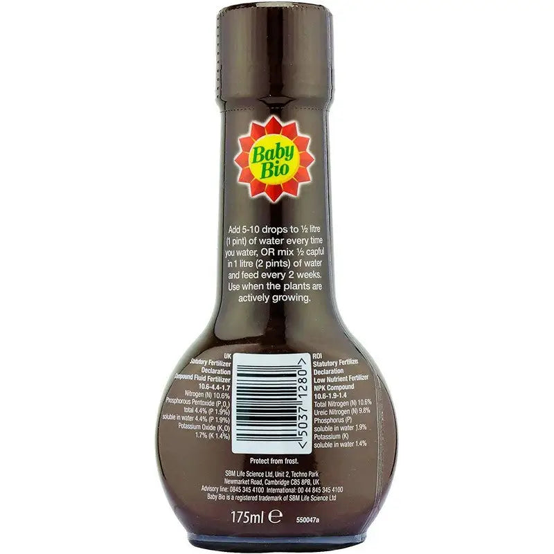 Baby Bio Houseplant Plant Food - 175ml - Gardening &