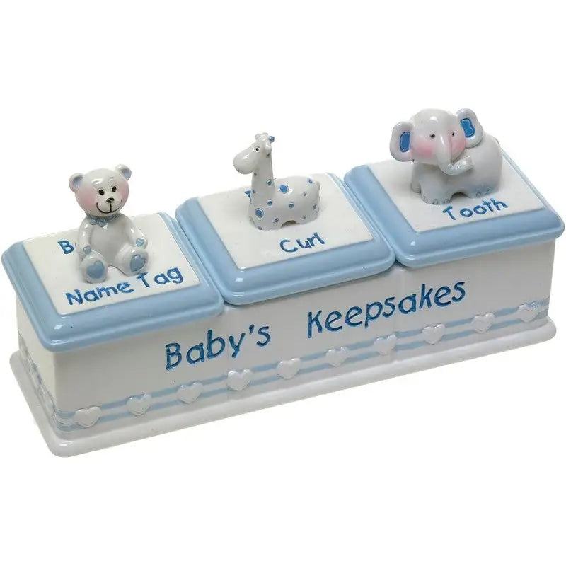 Baby Boy Triple Keepsake Box (DISC) - Giftware >> Occasional