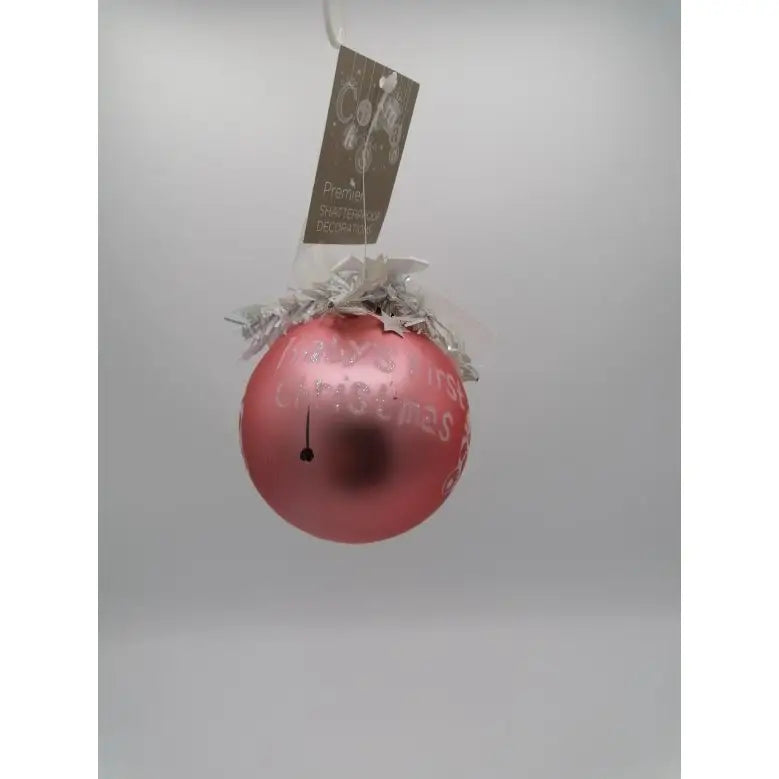 Baby’s First Shatterproof Christmas Bauble With Tinsel -