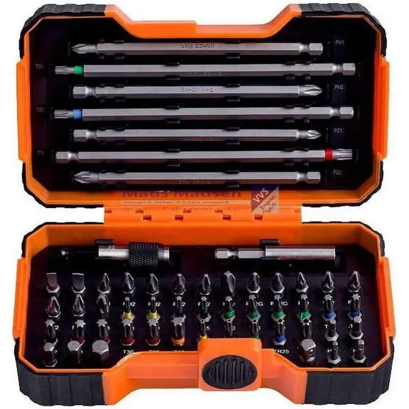 Bahco IP Coloured Bit Set 54PCE - Drill Bit Set