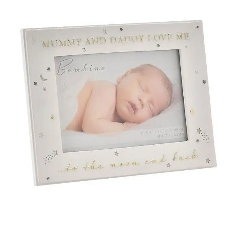 Bambino 6 X 4 Mummy & Daddy Love Me Photo Frame