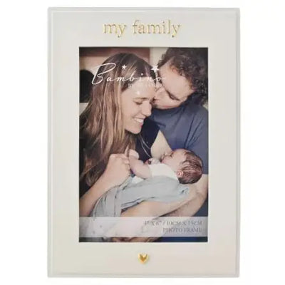 Bambino ’My Family’ Photo Frame 4’’ x 6’’ - Giftware >>