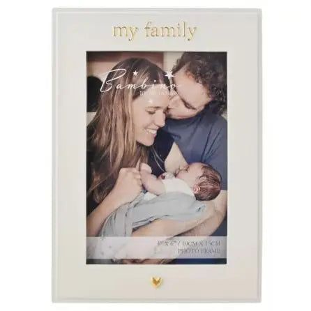 Bambino ’My Family’ Photo Frame 4’’ x 6’’ - Giftware >>