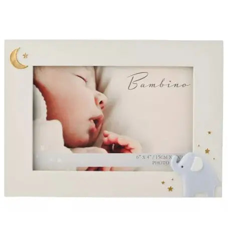 Bambino Photo Frame with Elephant Icon 6’’ x 4’’ - Giftware