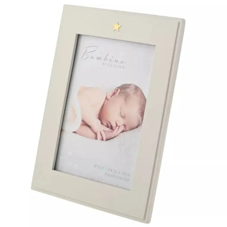 Bambino Photo Frame with Star Icon 4’’ x 6’’ - Giftware >>