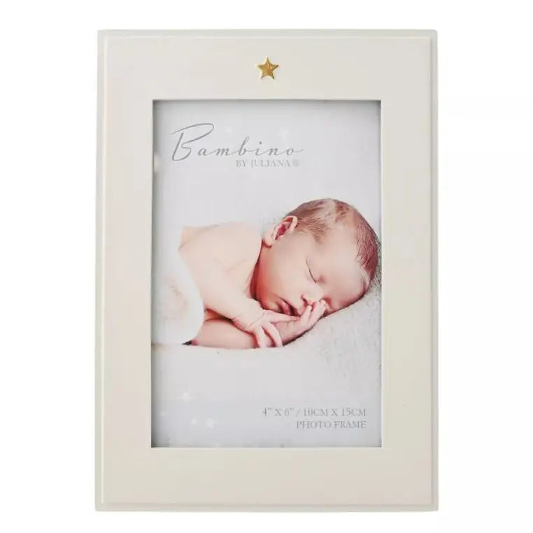 Bambino Photo Frame with Star Icon 4’’ x 6’’ - Giftware >>