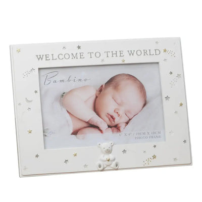Bambino Resin Welcome To The World Frame 6 X 4 - Giftware