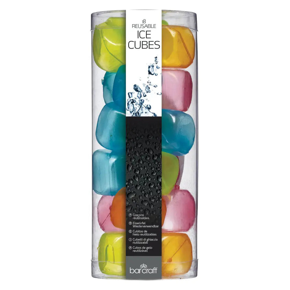 Bar Craft 18 Reusable Ice Cubes - Kitchenware