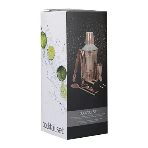 Bar Craft 7 Piece Cocktail Making Set - Copper Finish -