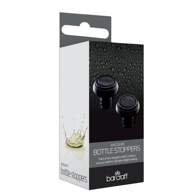 Bar Craft Vacuum Bottle Stoppers - 2 Pack - Kitchenware