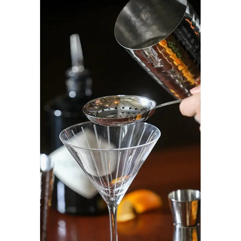 BarCraft 8-Piece Boston Cocktail Maker Set with Hammered