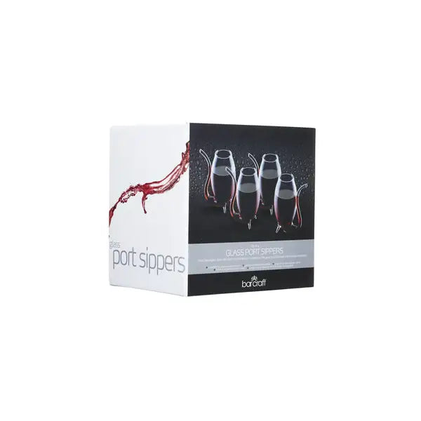 Barcraft Set Of 4 Port Sippers - Kitchenware