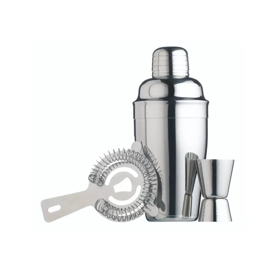 Barcraft Stainless Steel 3 Piece Cocktail Set - Kitchenware