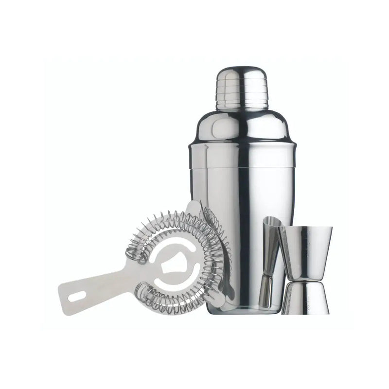 Barcraft Stainless Steel 3 Piece Cocktail Set - Kitchenware