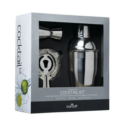 Barcraft Stainless Steel 3 Piece Cocktail Set - Kitchenware