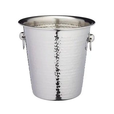 Barcraft Stainless Steel Champagne Bucket - Hammered Finish