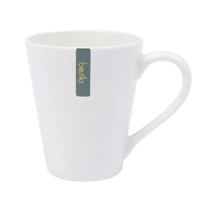 Basiks White Porcelain Cone Mug 11oz 325ml - Kitchenware >>