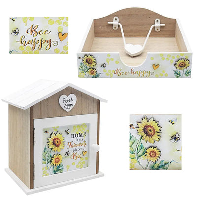 Bee Happy Collection - Egg Cabinet / Napkin Holder -