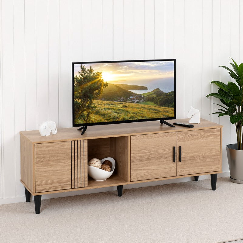 Tessa Natural Oak Effect TV Cabinet - 1924 x 459 x 115mm