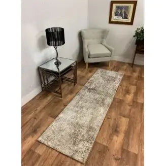 Bellagio Runner Rug 66 x 230cm - Brown & Cream - Homeware